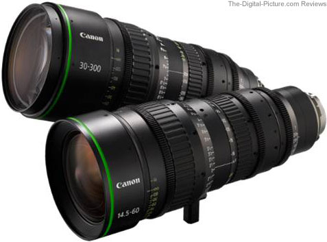 Canon FK14.5-60 Wide-Angle Cine Zoom Lens and the Canon FK30-300 Telephoto Cine Zoom Lens