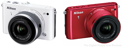 Nikon 1 S1 and J3 Mirrorless Cameras
