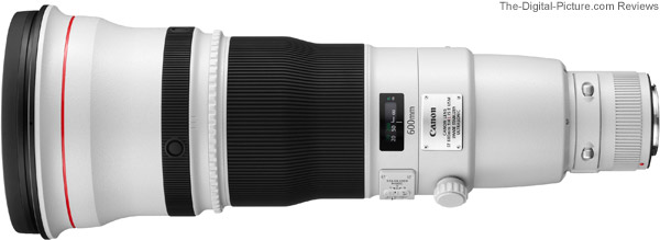 Canon EF 600mm f/4.0 L IS II USM Lens Side View