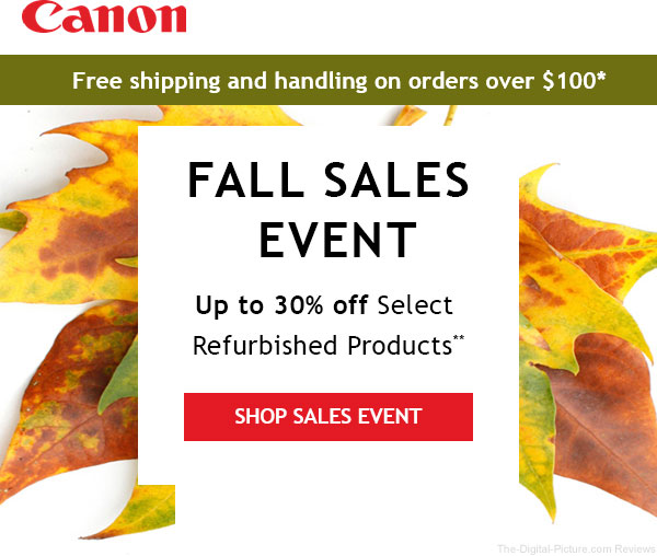 Canon Store Fall Savings Event Canon Store Fall Savings Event