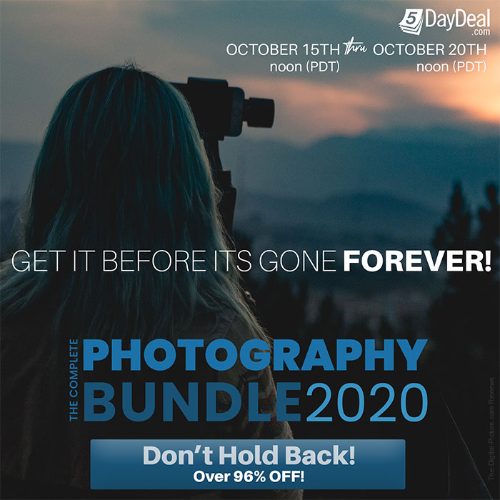 Reminder: The 5DayDeal Complete Photography Bundle for 2020 is Now Live! SmugMug Membership Included*