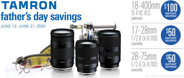 Tamron Father&apos;s Day Specials