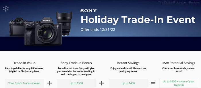 Just Launched: Sony Holiday Trade-In Event — Up to $500.00 Trade-In Bonus Plus Instant Savings