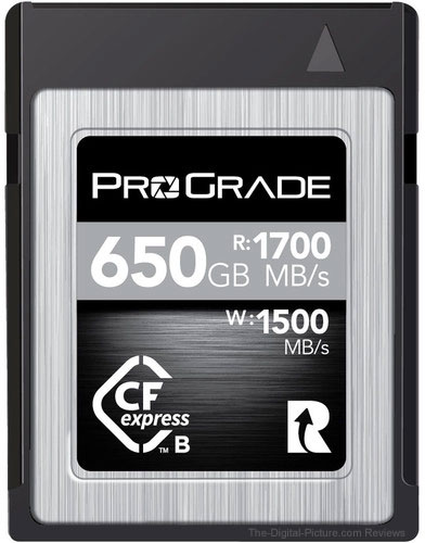 ProGrade Digital 650GB CFexpress 2.0 Cobalt Memory Card — $675.00 (Reg. $749.99, Save $74.99)